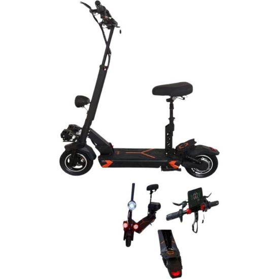 صورة سكوتر الوحش البرتقالي الكهربائي قوي ومتين